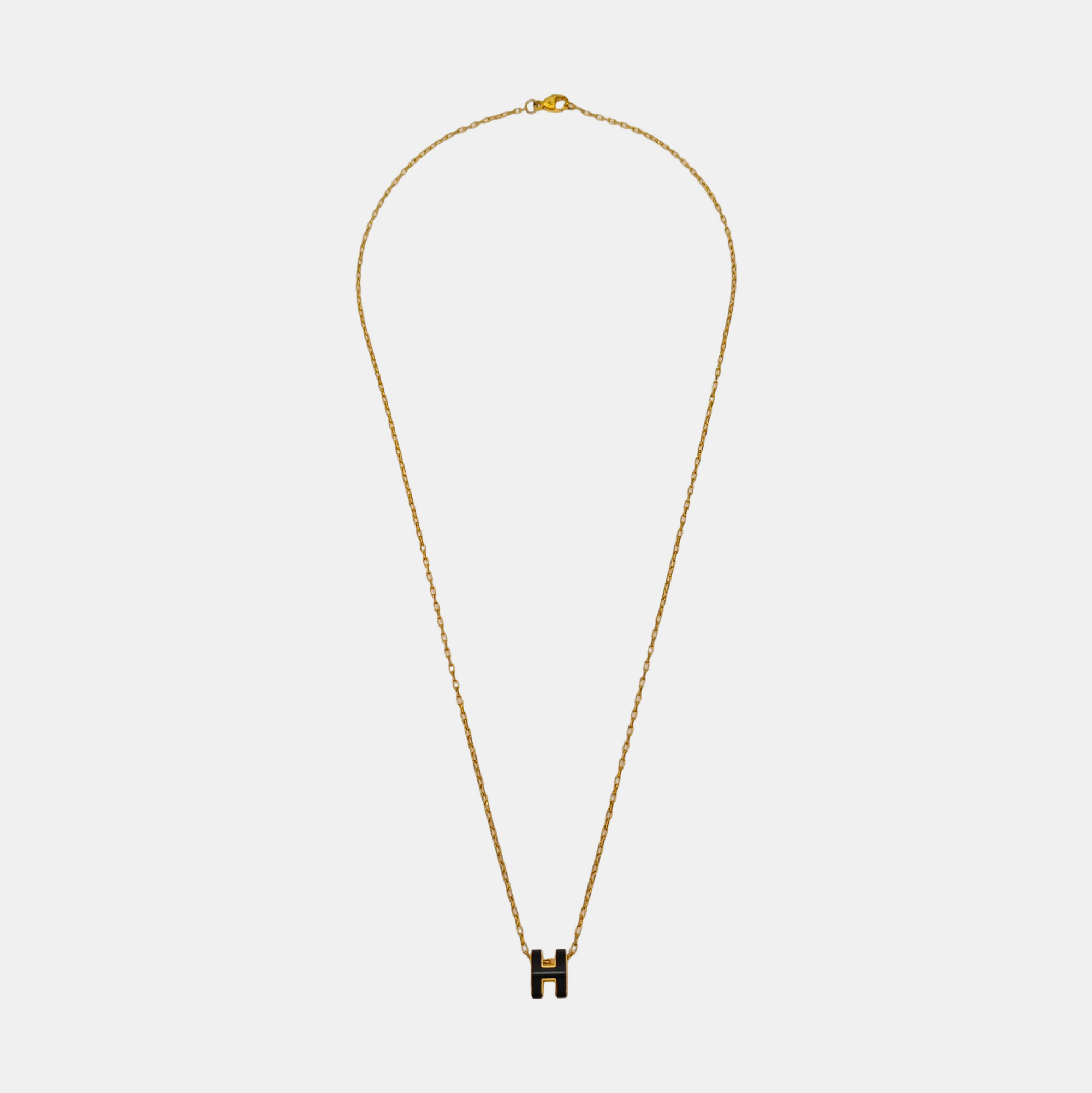 Pop H Metal Gold Necklace