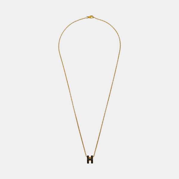 Pop H Metal Gold Necklace