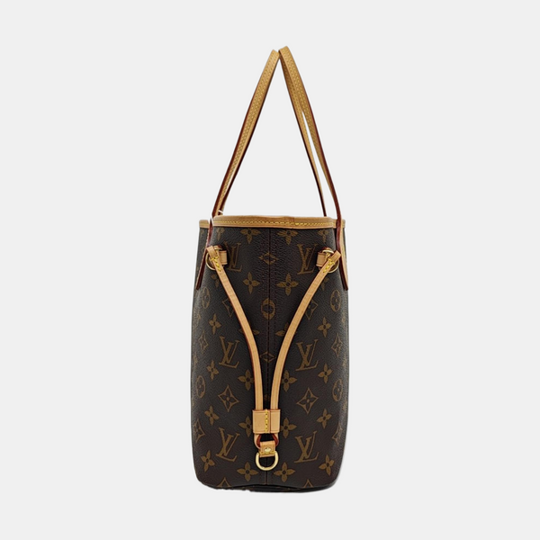 NEVERFULL PM Monogram Coated Canvas Brown