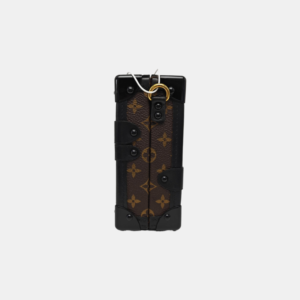 PETITE MALLE Monogram Coated Canvas Brown