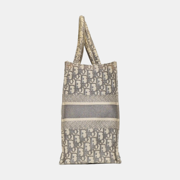 Book Tote Medium Oblique Canvas Gray