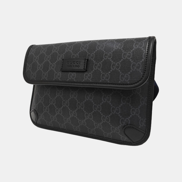 Neo Vintage Monogram Coated Canvas Black