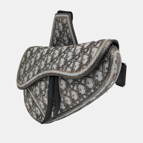 Saddle Medium Oblique Fabric Gray