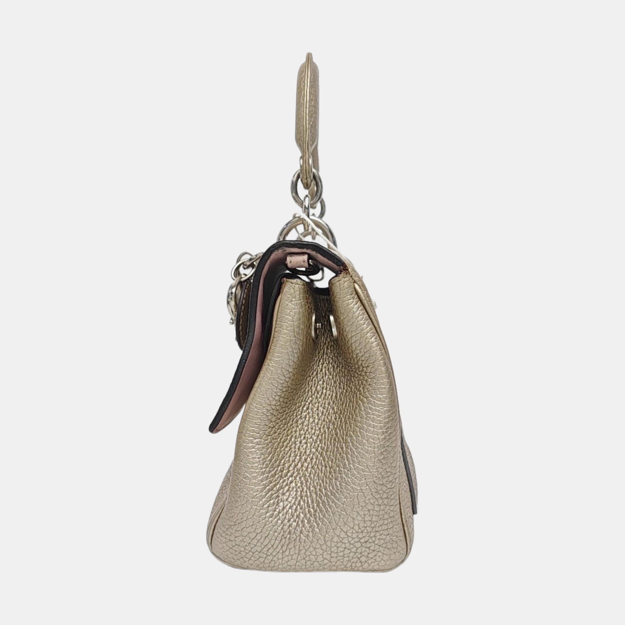 Authenticated pre-owned  Be Dior Calfskin Beige - Shoulder Bag at Looply