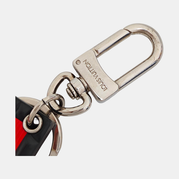 Leather Bag Charm Red