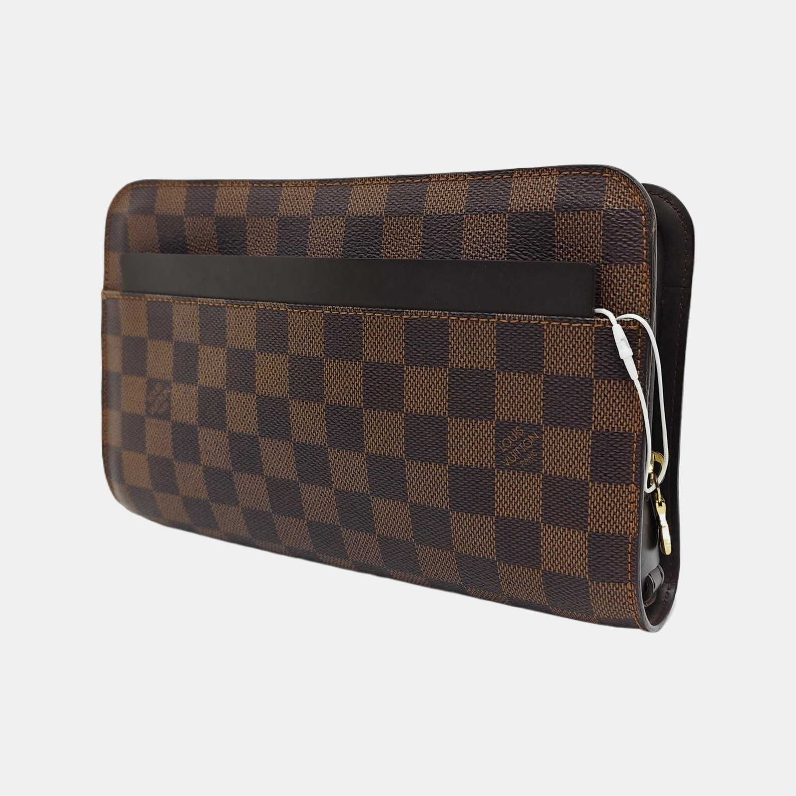 SAINT LOUIS Damier Ebene Coated Canvas Brown