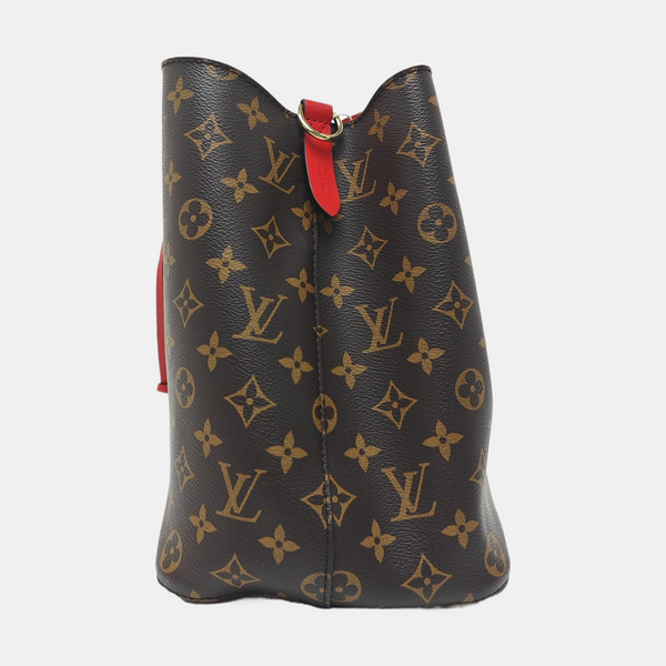 NÉONOÉ MM Monogram Coated Canvas Brown