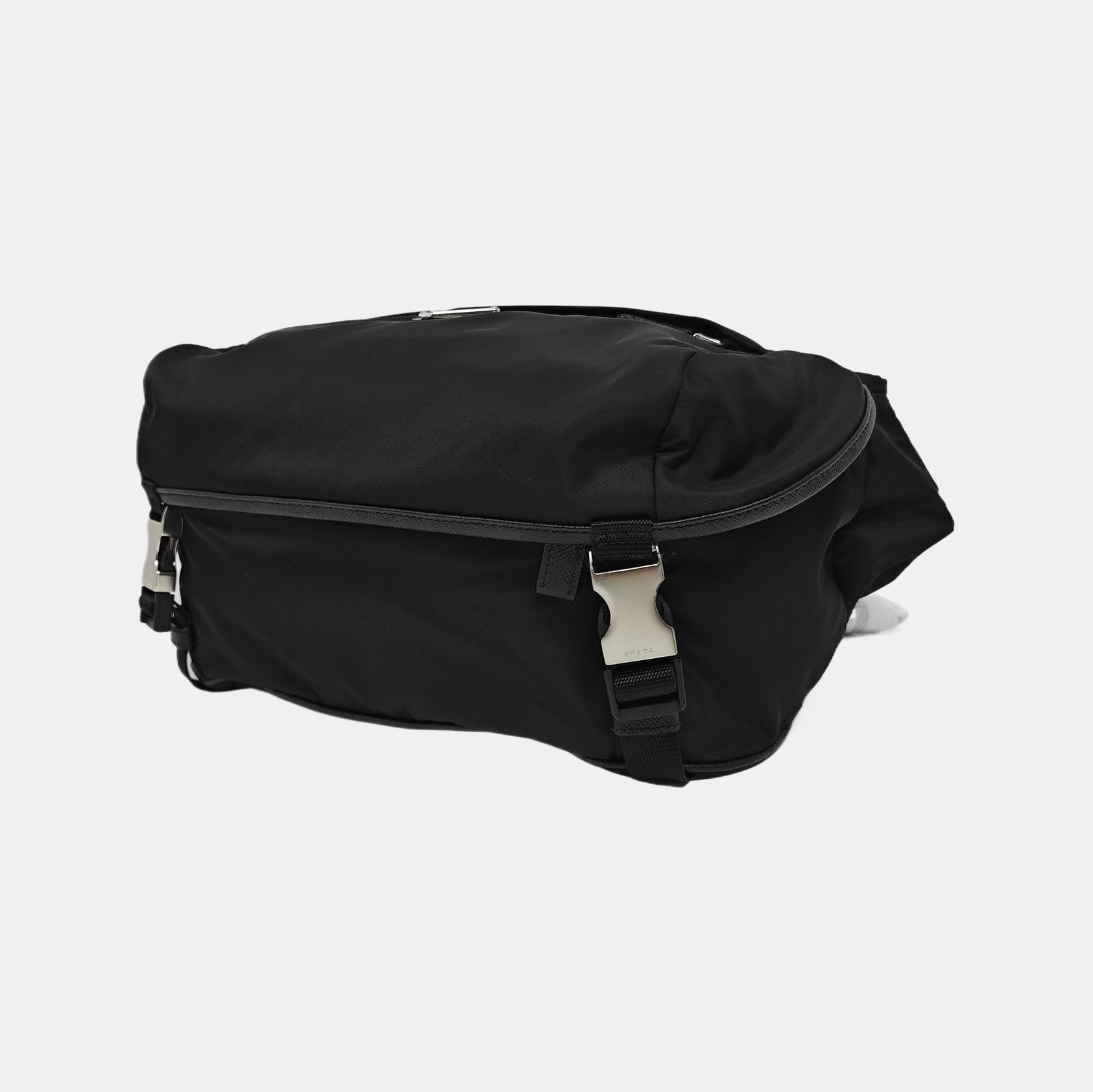 Nylon Shoulder Bag Black