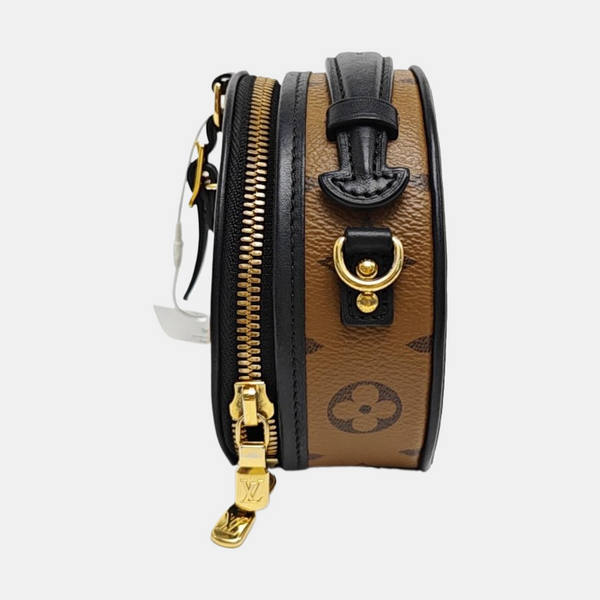BOITE CHAPEAU Mini Monogram Coated Canvas Brown