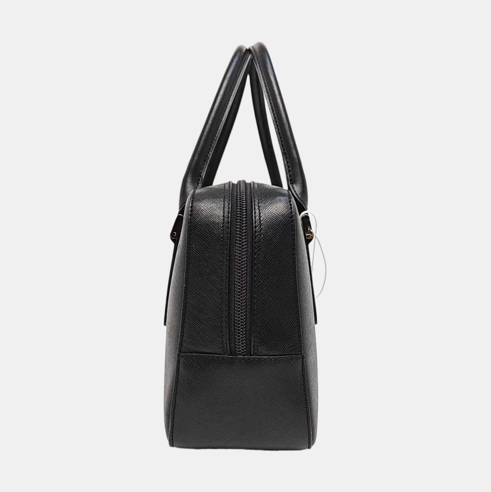 Calfskin Top Handle Bag Black