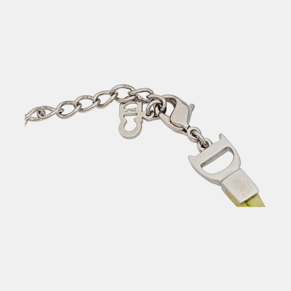 Bow Leather Green Bracelet