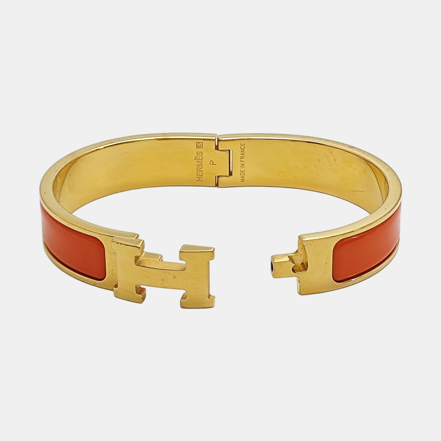 Clic H Metal Gold Bangle