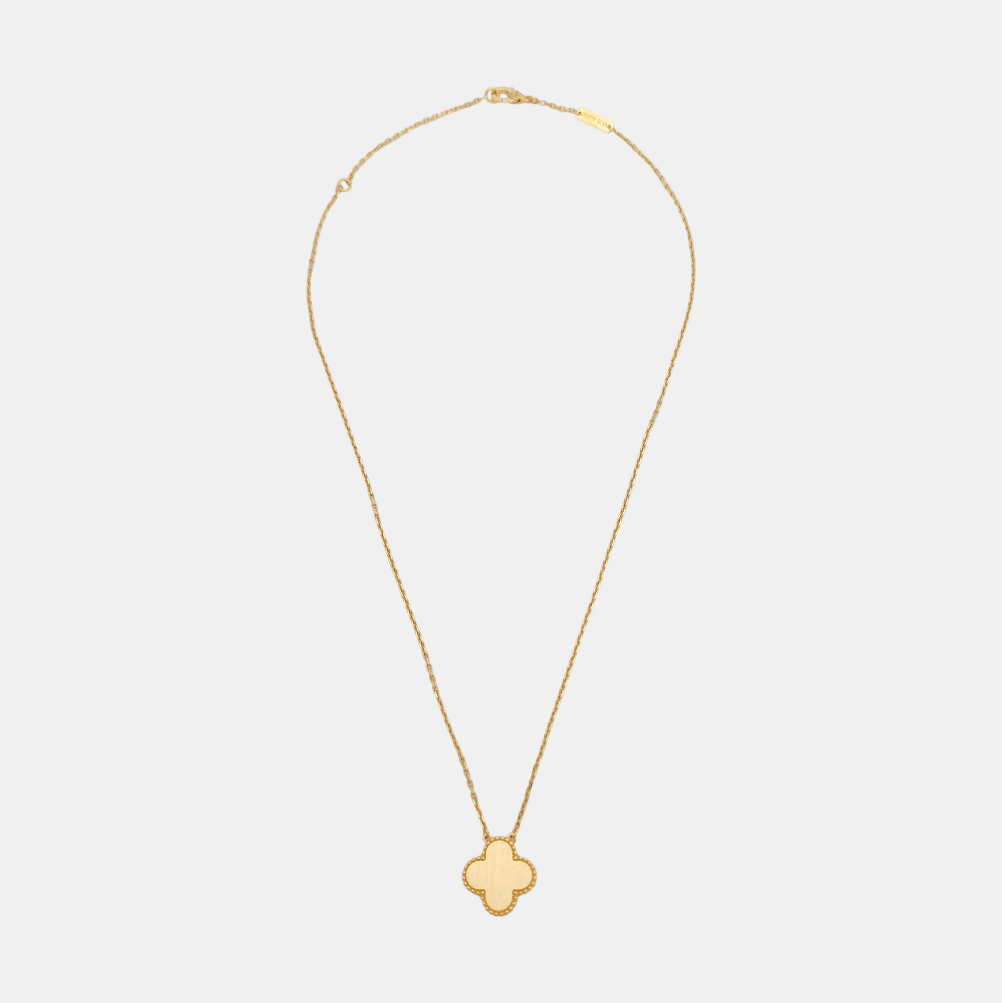 Vintage Alhambra 18k Gold Necklace