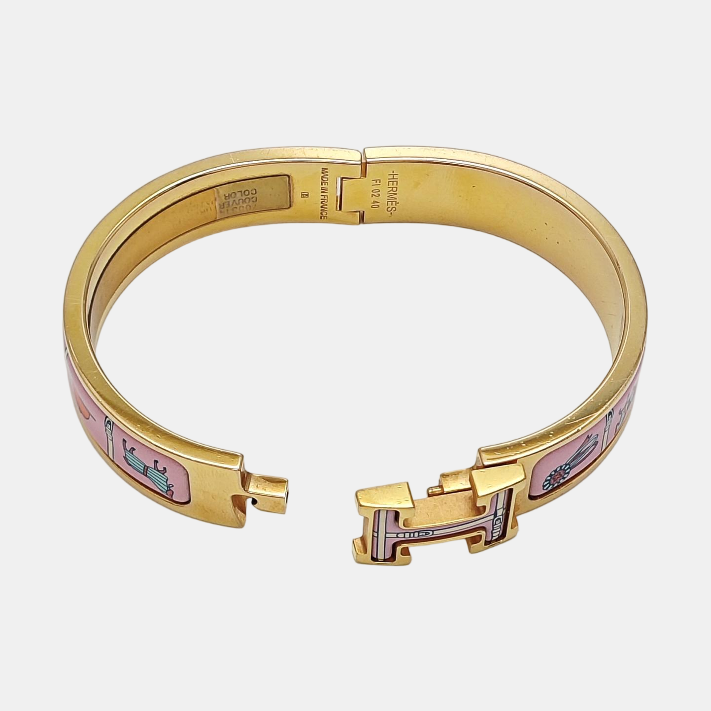 Clic H Metal Gold Bangle