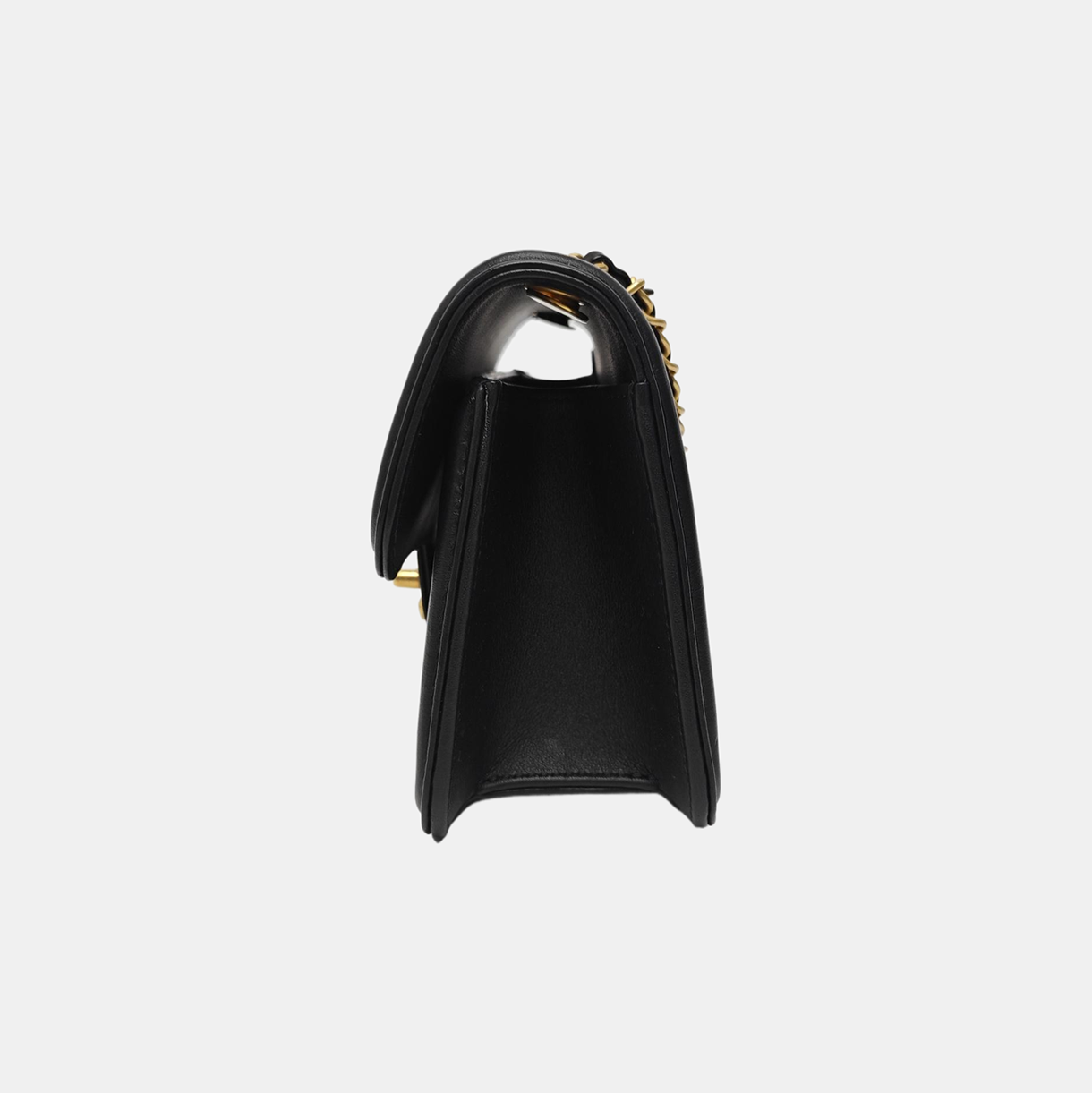 Quilted Calfskin Shoulder Bag Mini Black