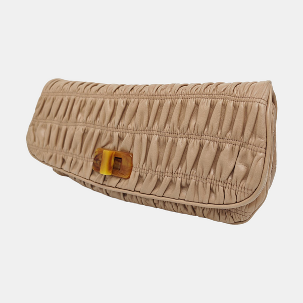 Quilted Lambskin Clutch Pink