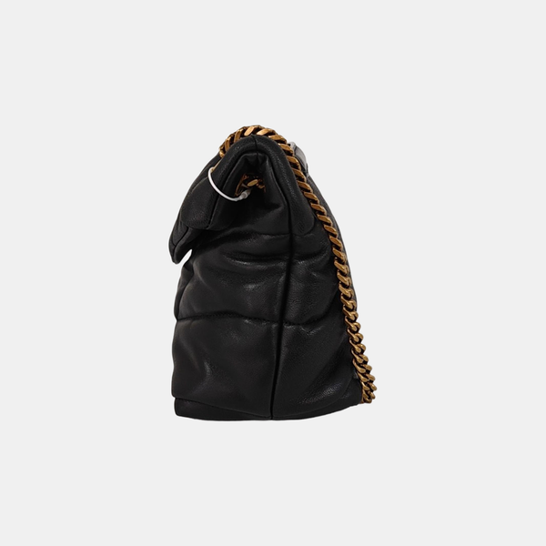 PUFFER Small Quilted Lambskin Black