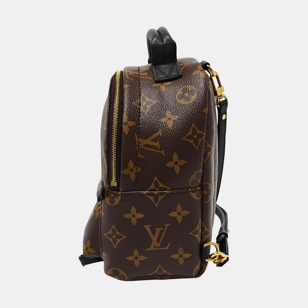 PALM SPRINGS Mini Monogram Coated Canvas Brown