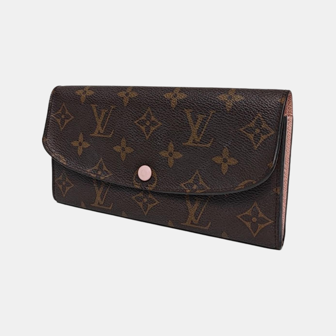 EMILIE Monogram Coated Canvas Brown Wallet