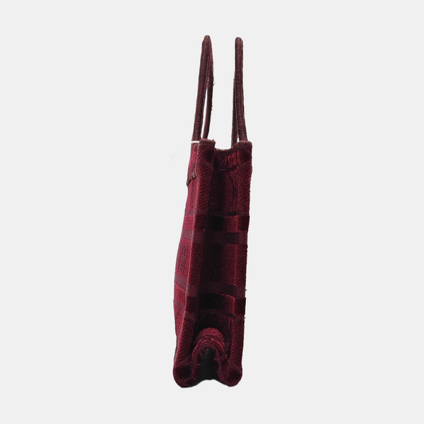 Authenticated pre-owned  Book Tote Mini Velvet Red - Tote Bag at Looply