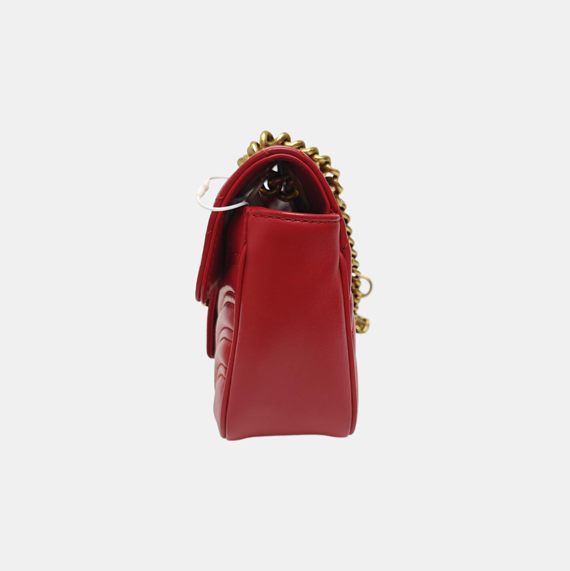 GG Marmont Small Quilted Calfskin Red