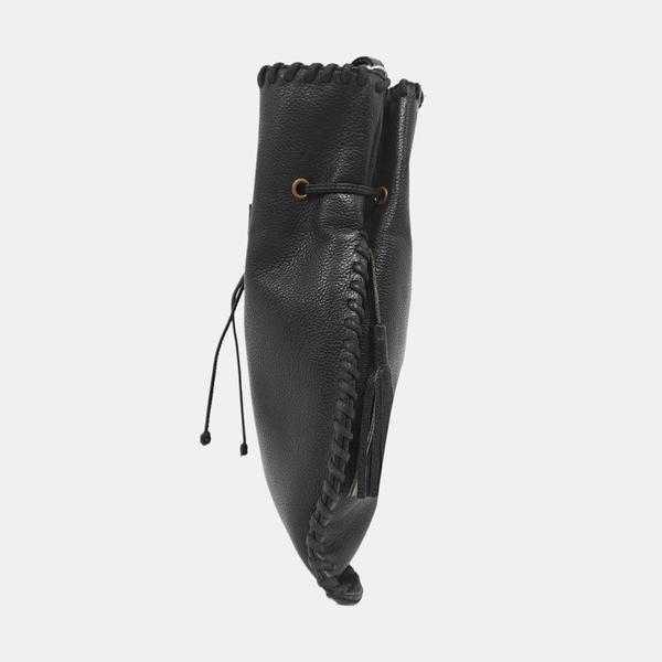Leather Shoulder Bag Black