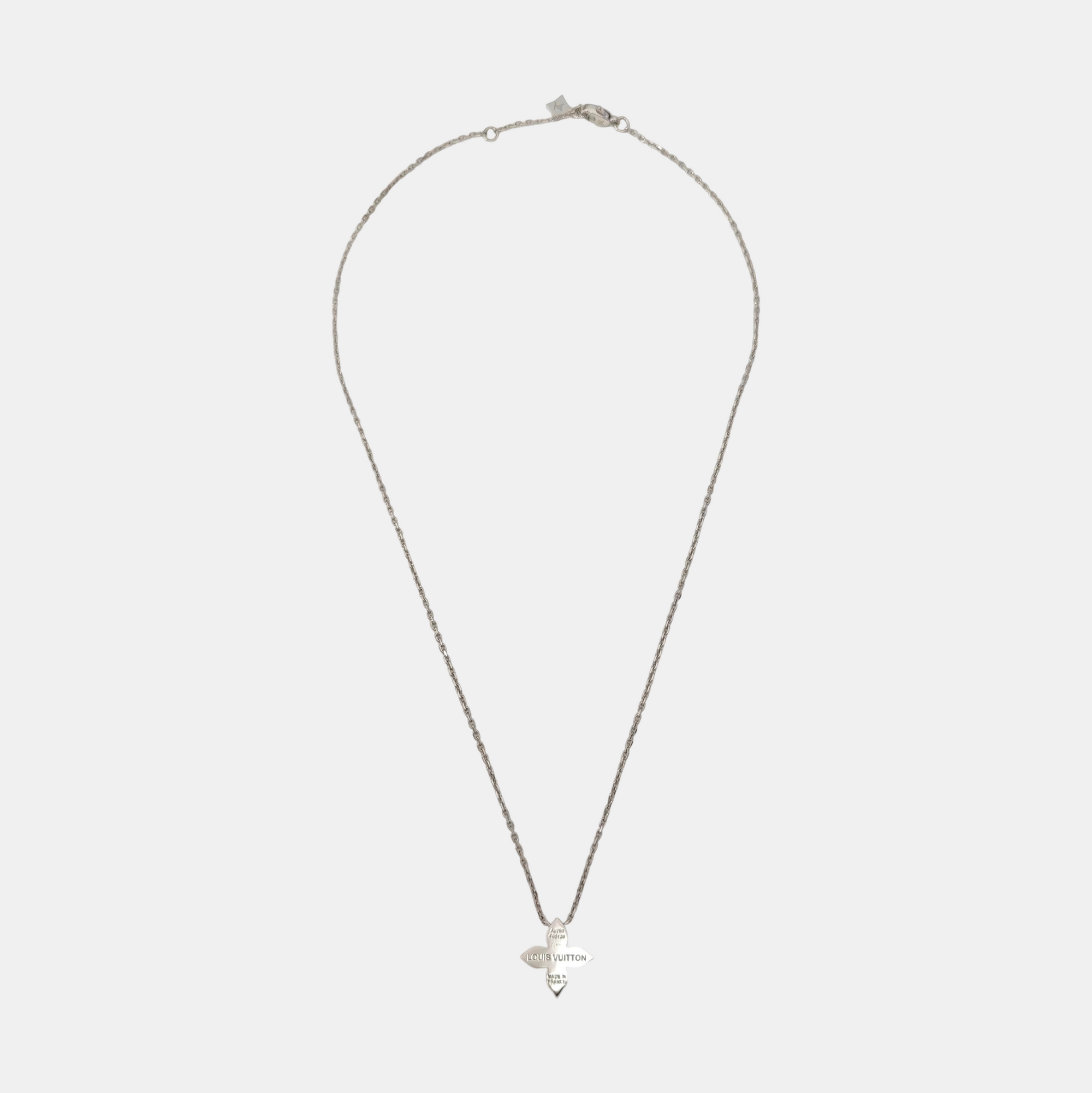 STAR BLOSSOM 18k White Gold Silver Necklace