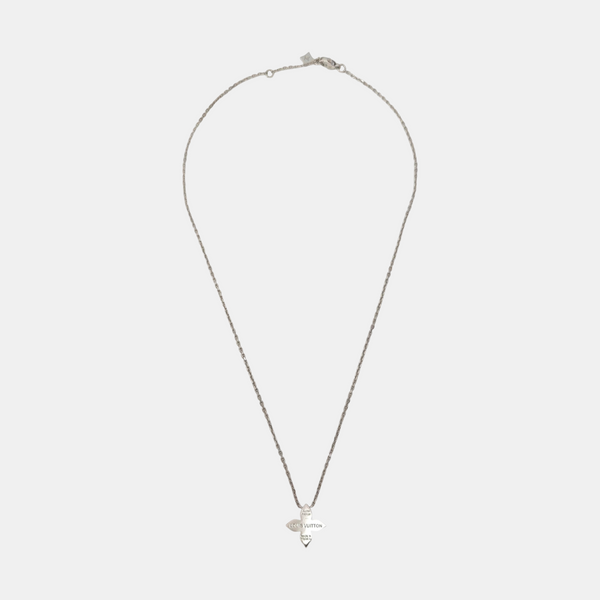 STAR BLOSSOM 18k White Gold Silver Necklace
