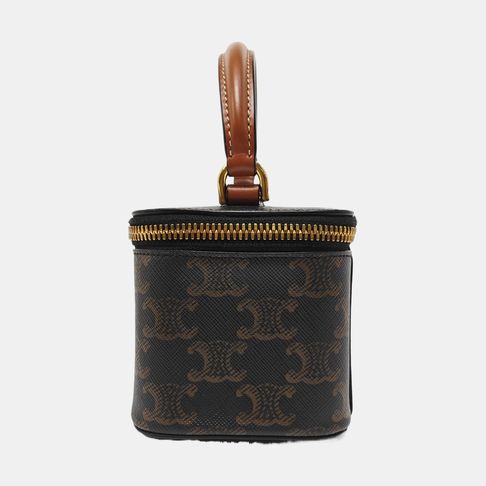 Coated Canvas Shoulder Bag Black