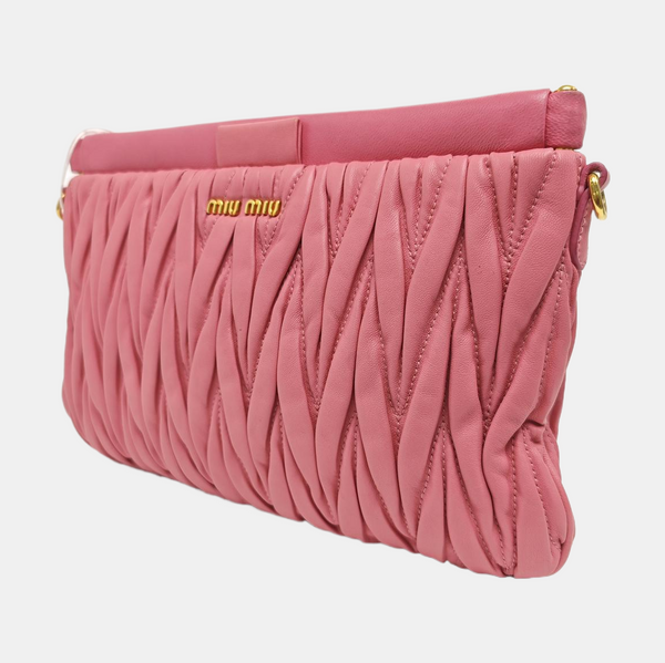 Matelassé Quilted Lambskin Red