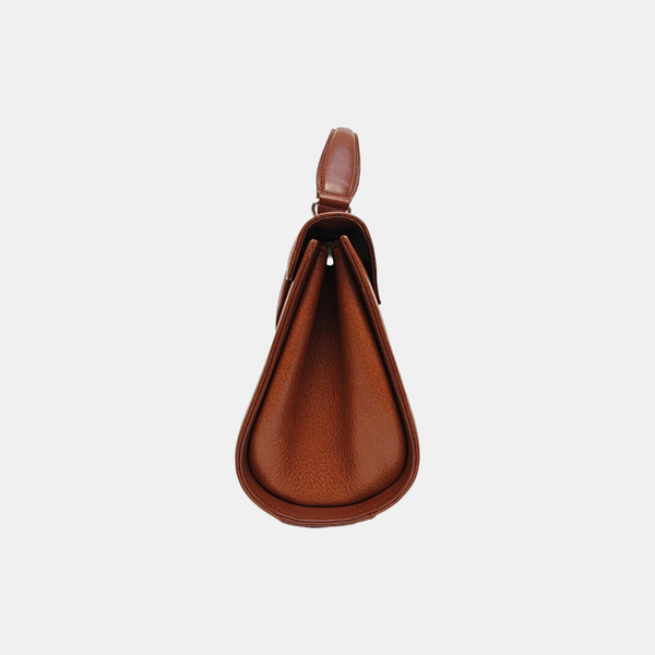 Calfskin Shoulder Bag Brown