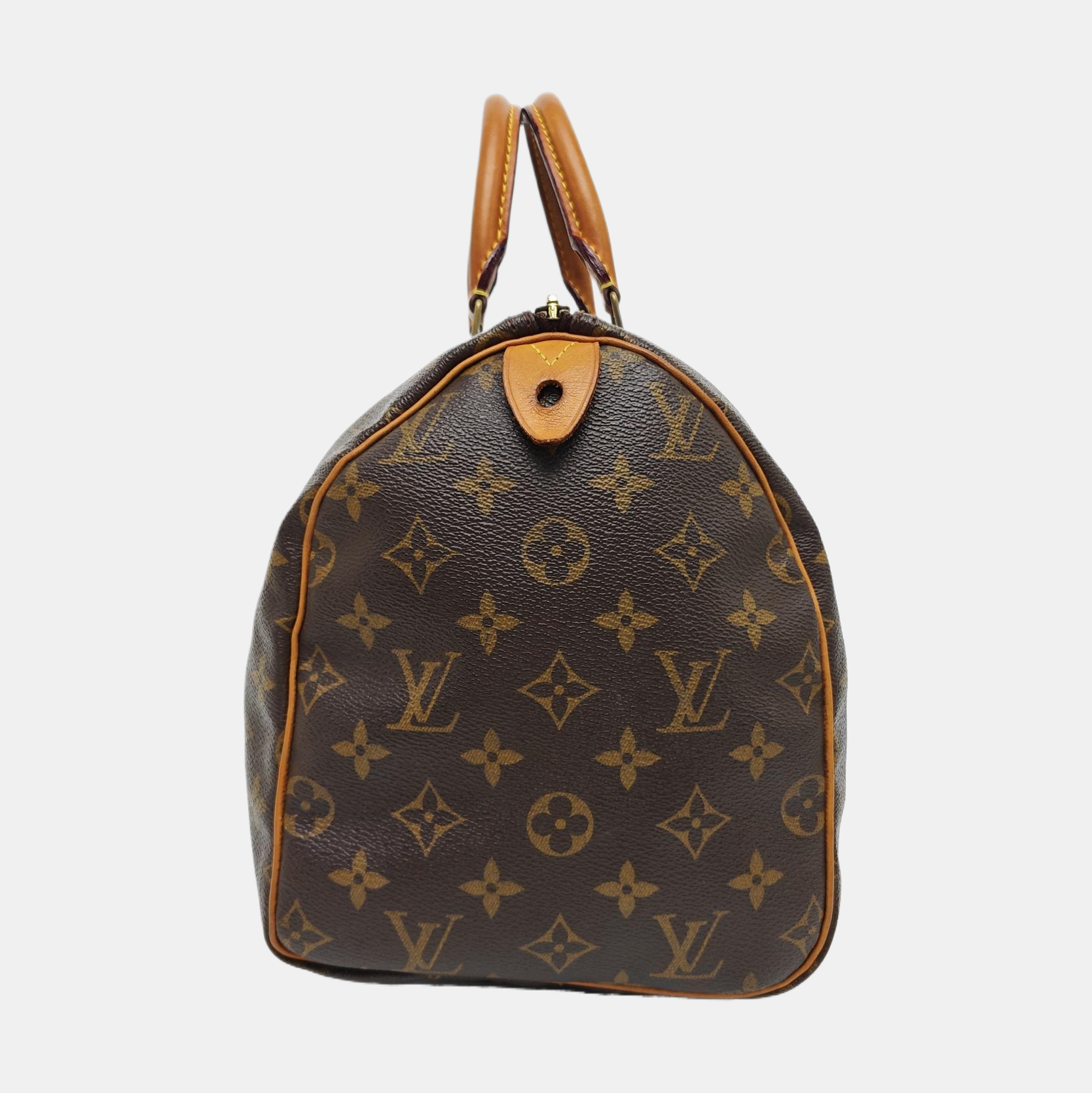 SPEEDY 30 Monogram Coated Canvas Brown
