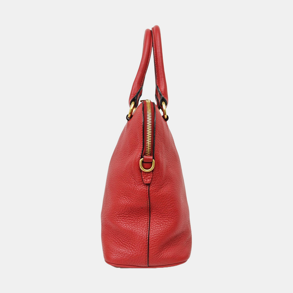 Calfskin Shoulder Bag Red