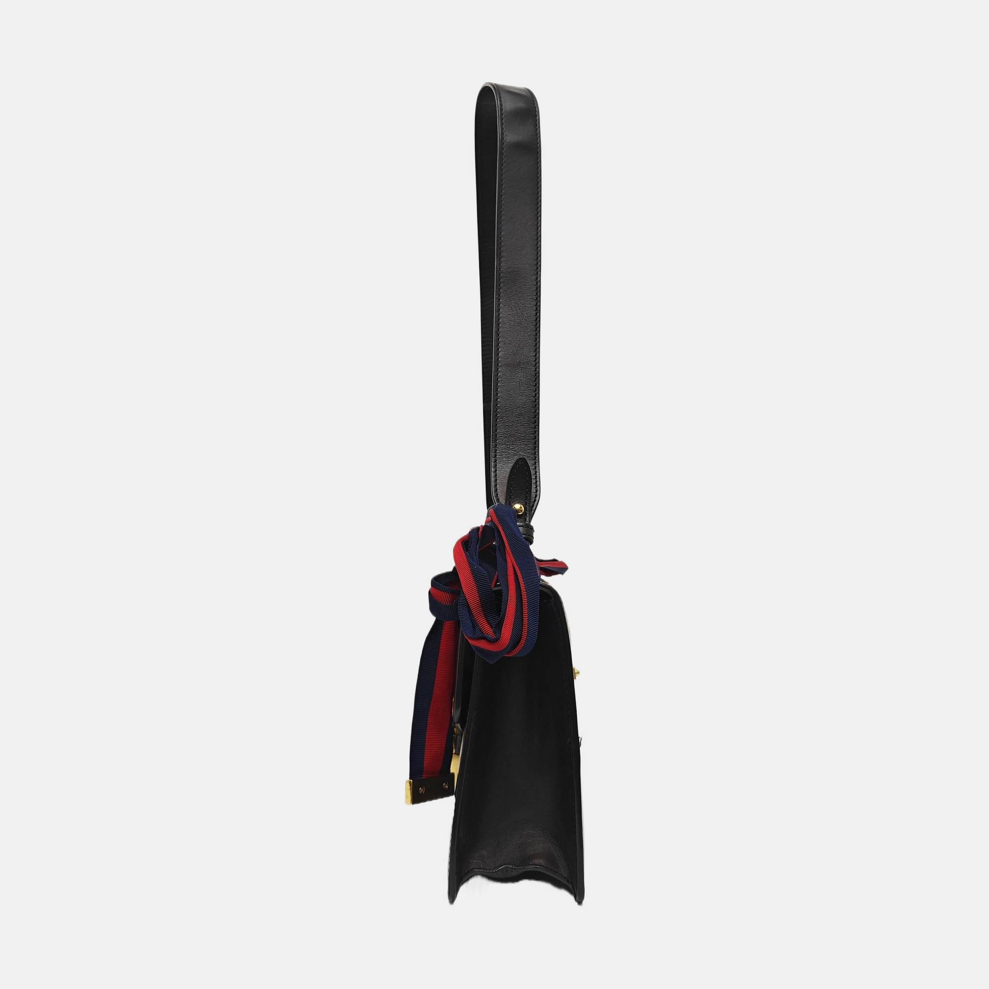 Sylvie Small Calfskin Black