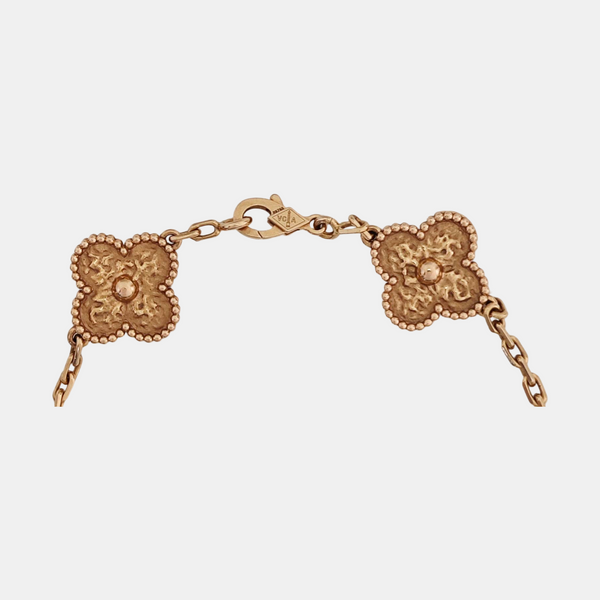 Vintage Alhambra 18k Rose Gold Bracelet