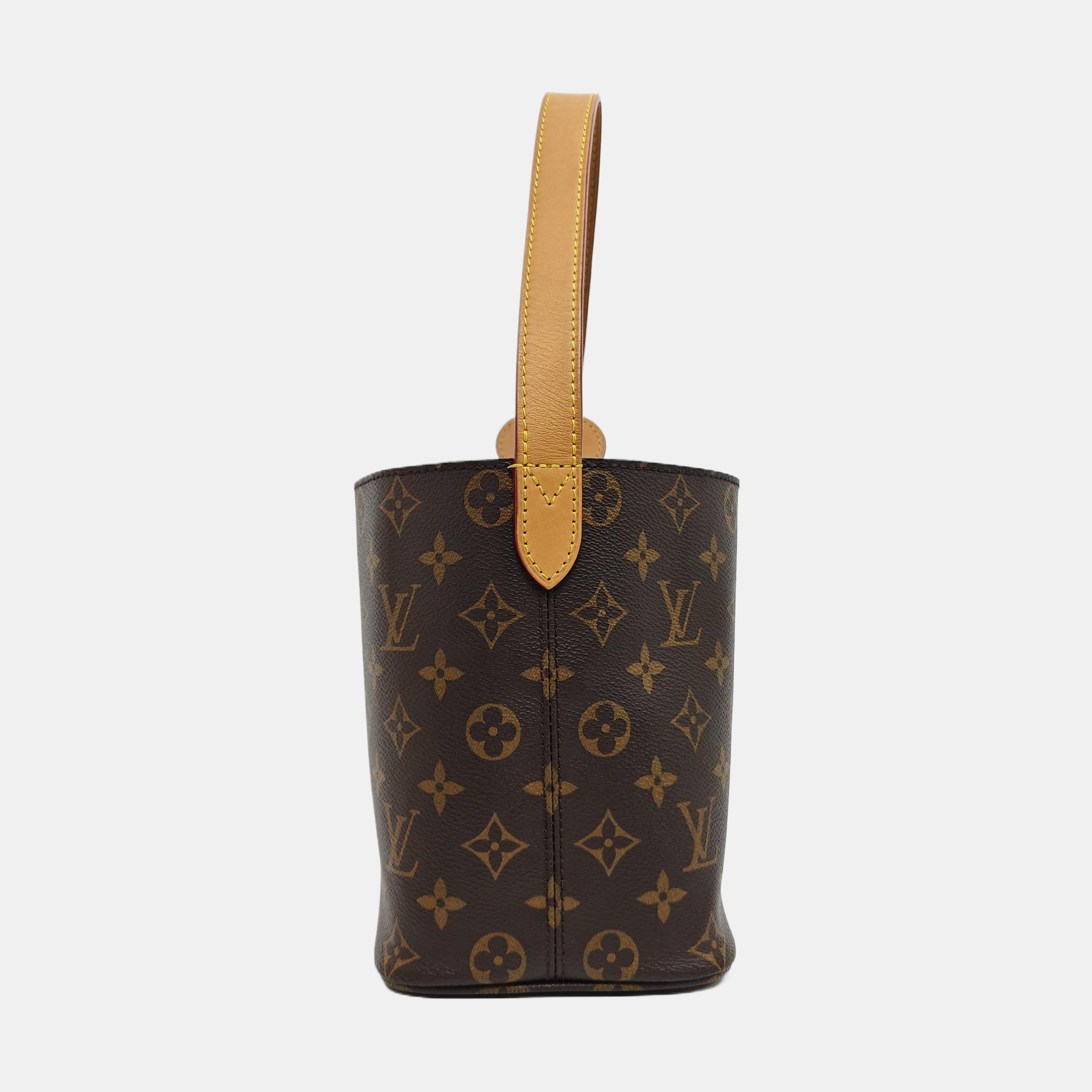 ALL IN BB Monogram Coated Canvas Brown