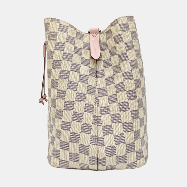 NÉONOÉ MM Damier Azur Coated Canvas White