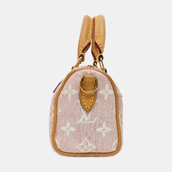 SPEEDY Nano Monogram Denim Pink