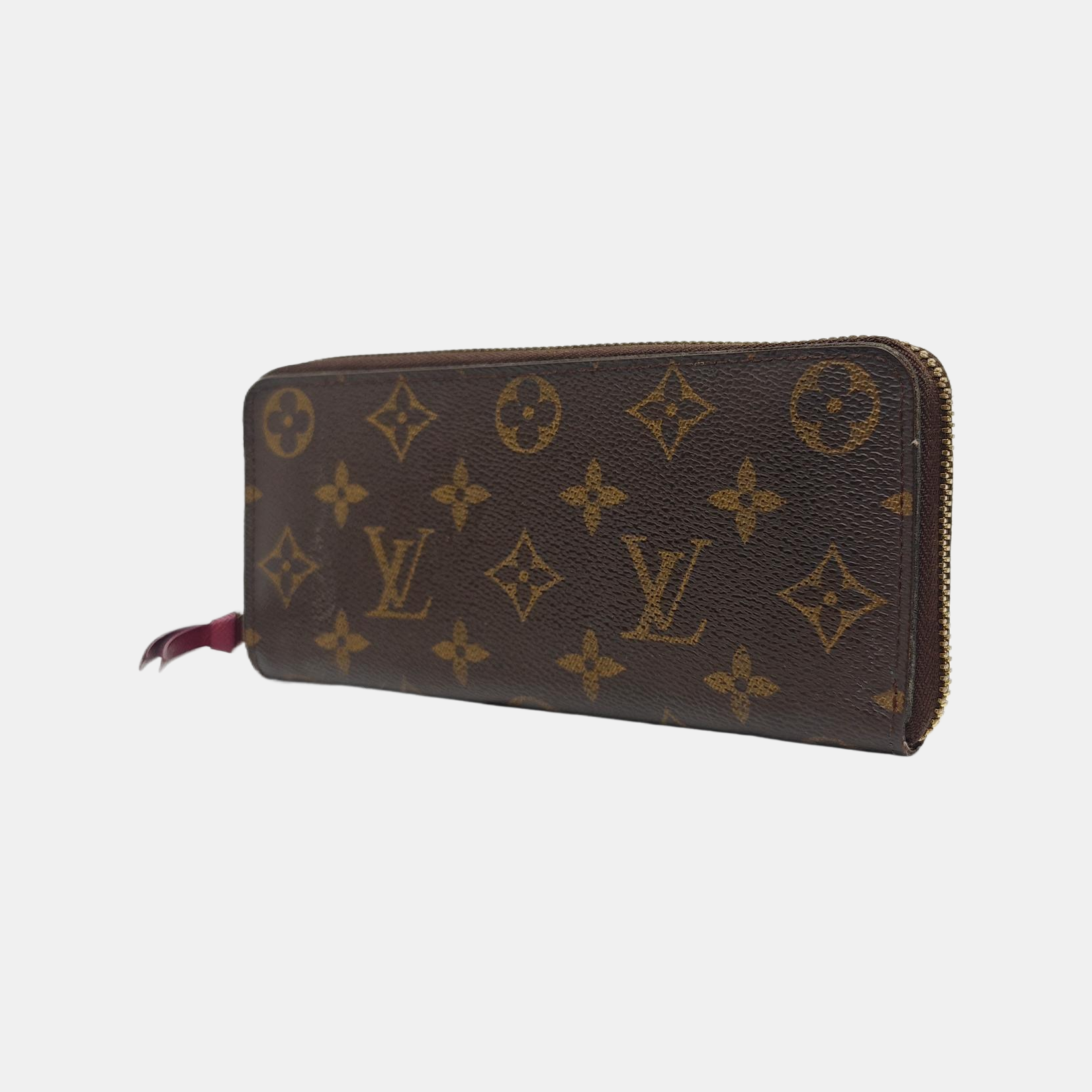 CLÉMENCE Monogram Coated Canvas Brown Wallet