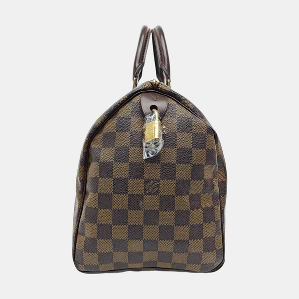 SPEEDY 30 Damier Ebene Coated Canvas Brown