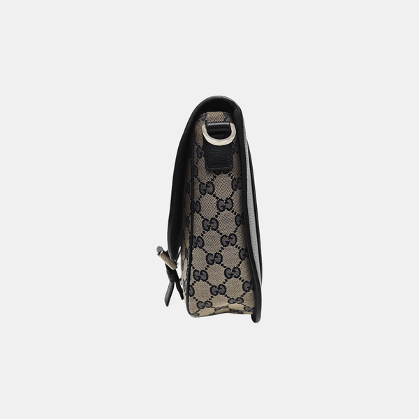 Monogram Canvas Shoulder Bag Beige