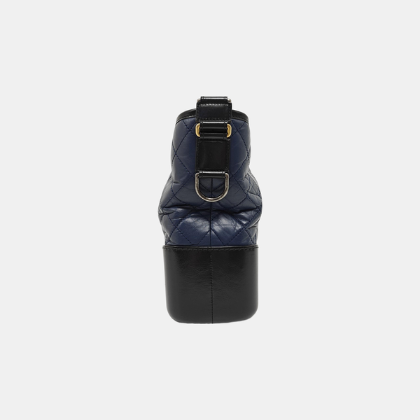 GABRIELLE Medium Quilted Calfskin Blue