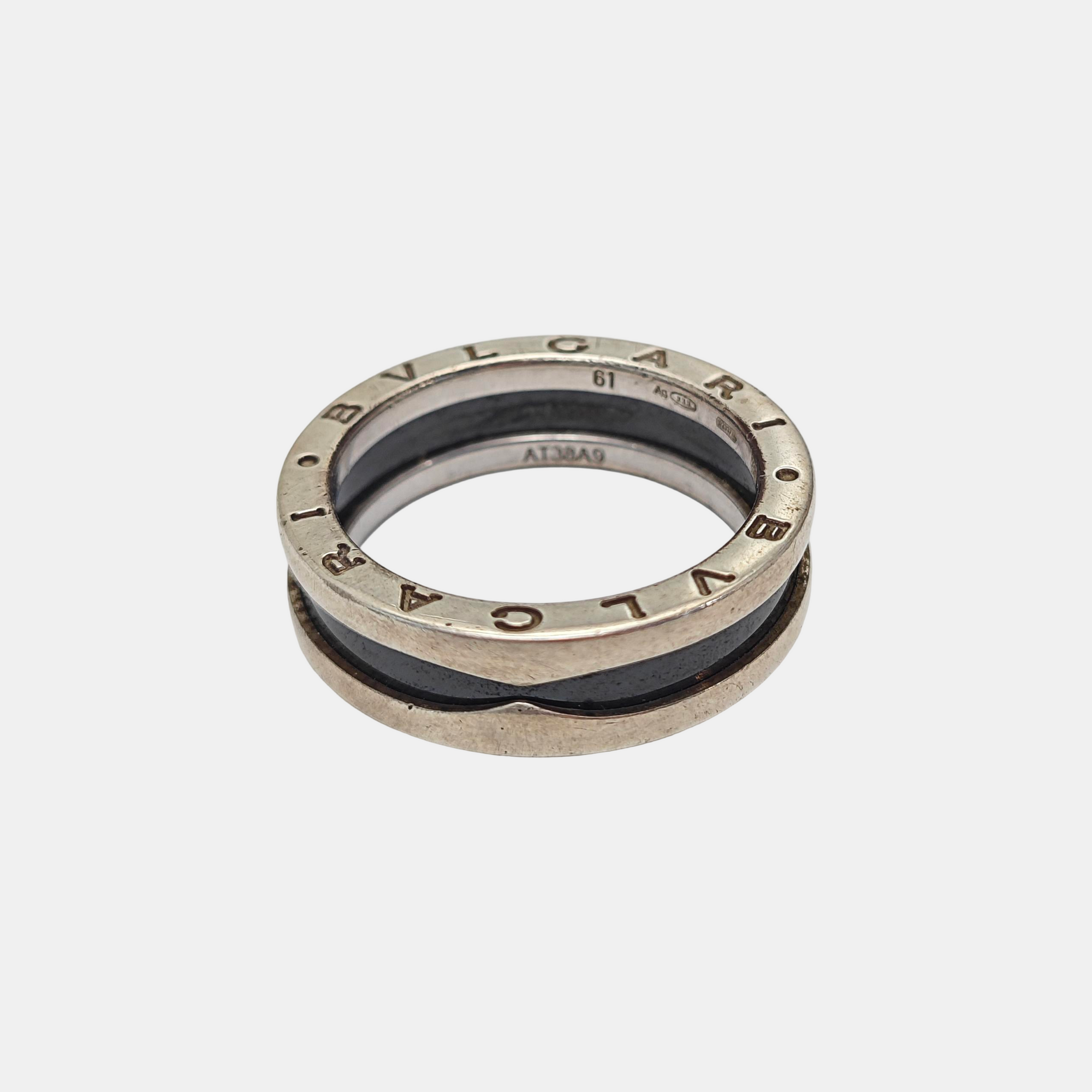 B.ZERO1 925 Sterling Silver Ring EU 61