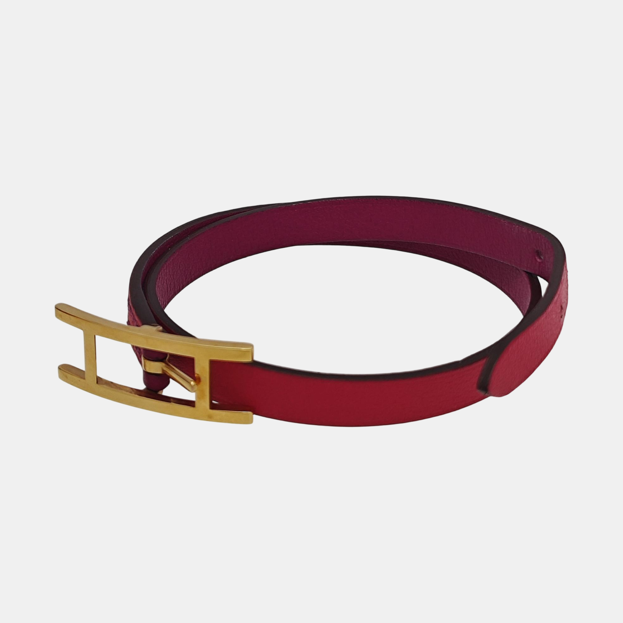 Behapi Leather Red Bracelet