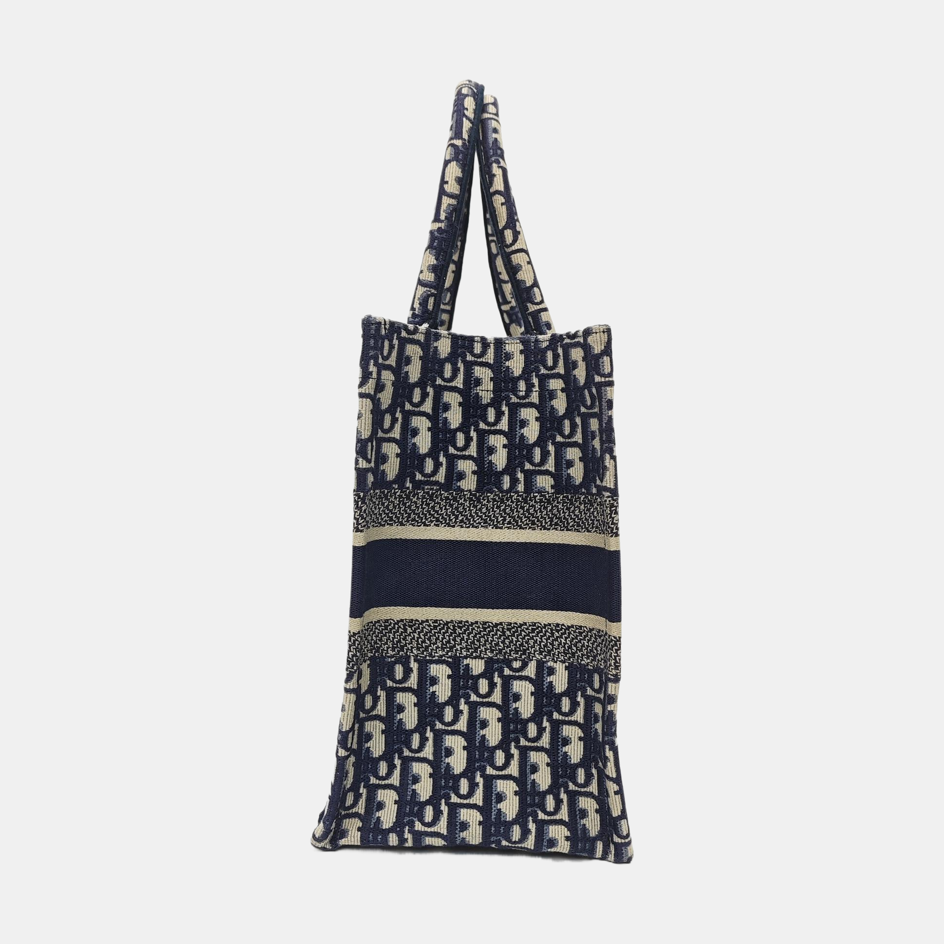 Book Tote Medium Oblique Canvas Blue