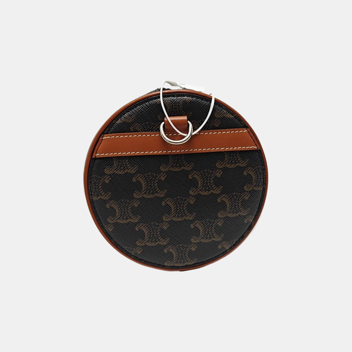 Coated Canvas Shoulder Bag Small Black