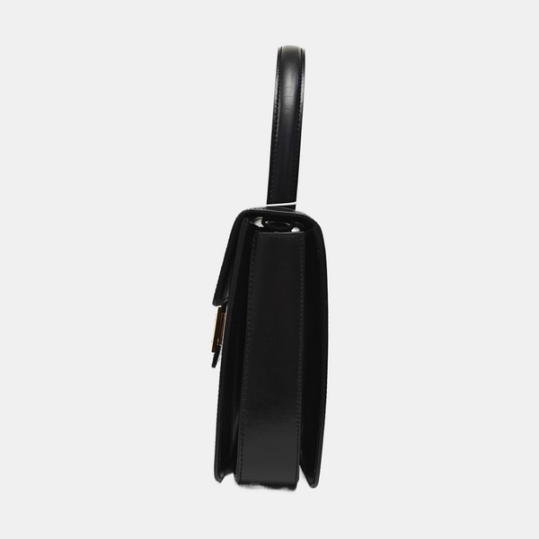Leather Shoulder Bag Black