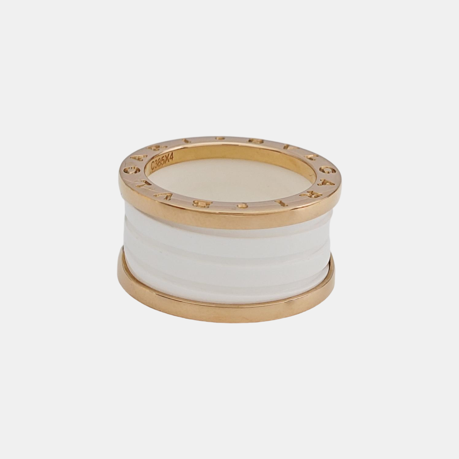B.ZERO1 18k Rose Gold Ring EU 55