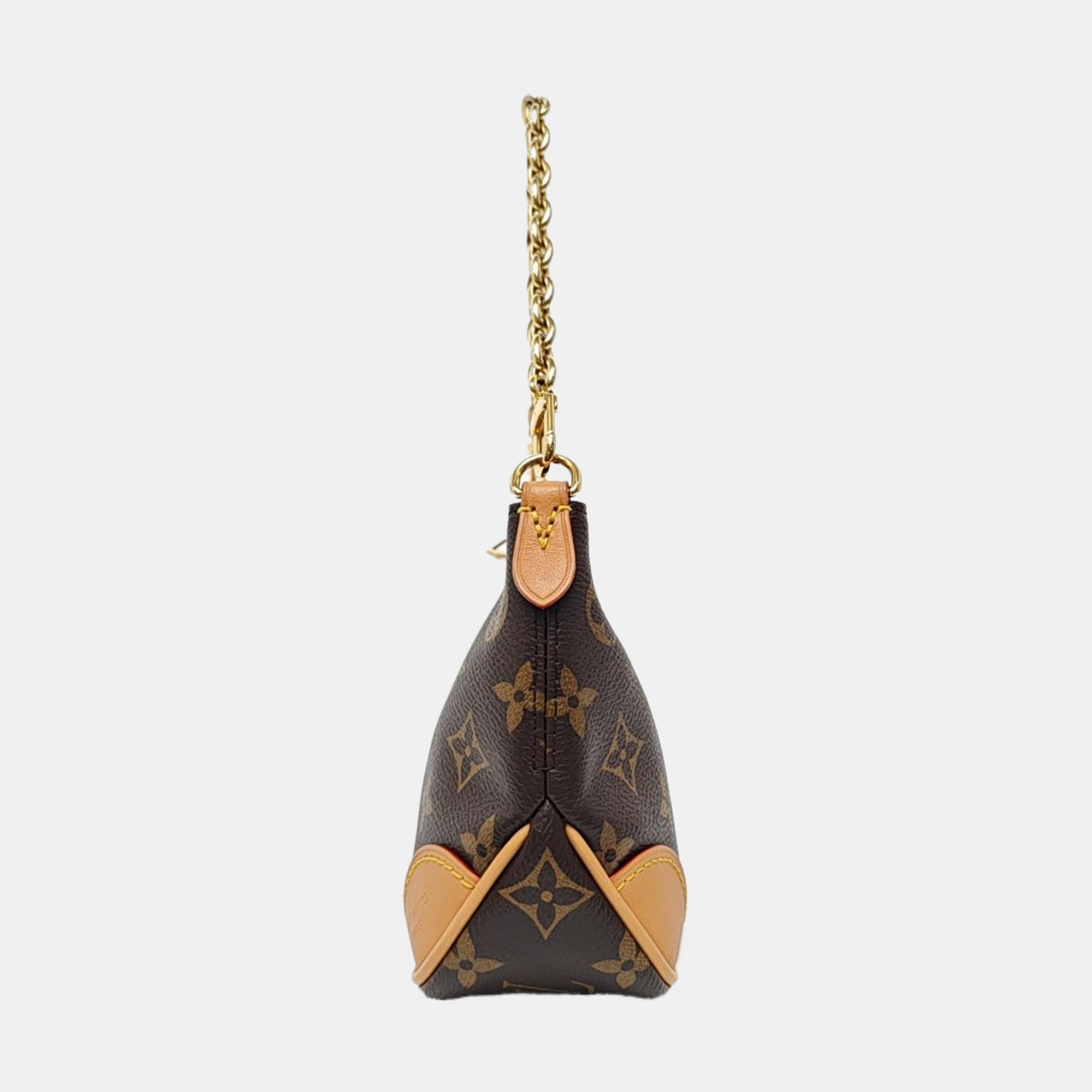 BOULOGNE Nano Monogram Coated Canvas Brown
