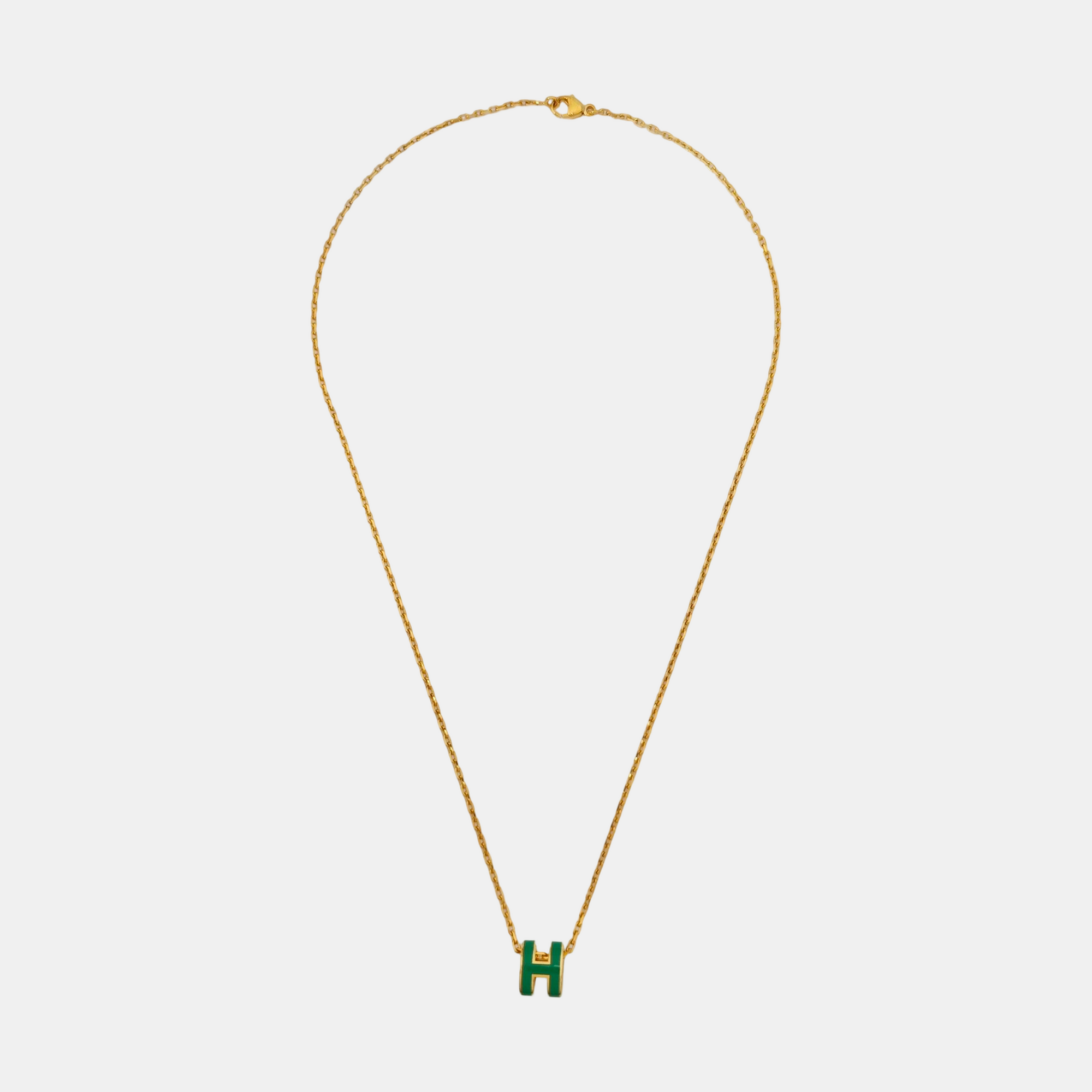 Pop H Metal Gold Necklace